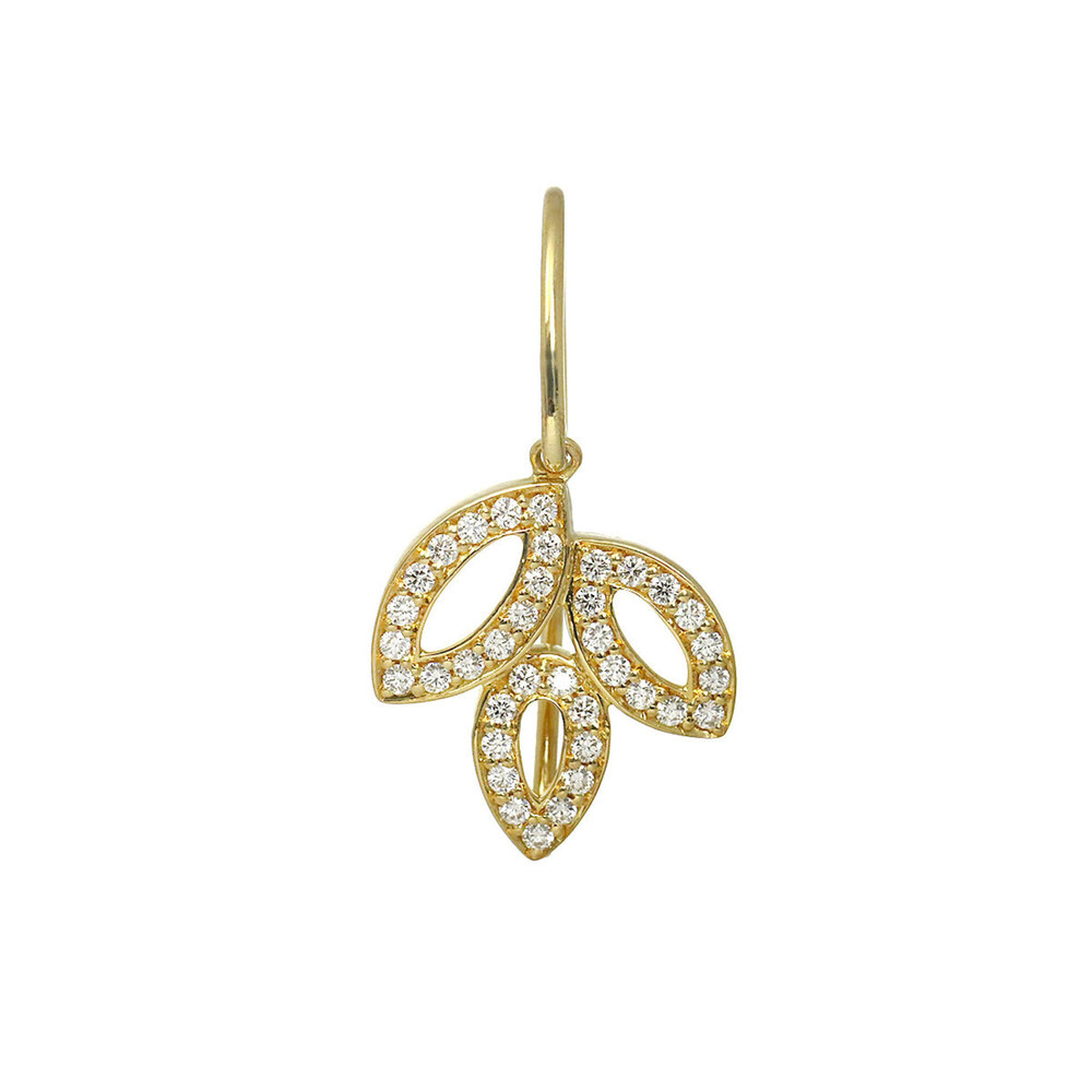 HARRY WINSTON 18k Gold Diamond Earrings